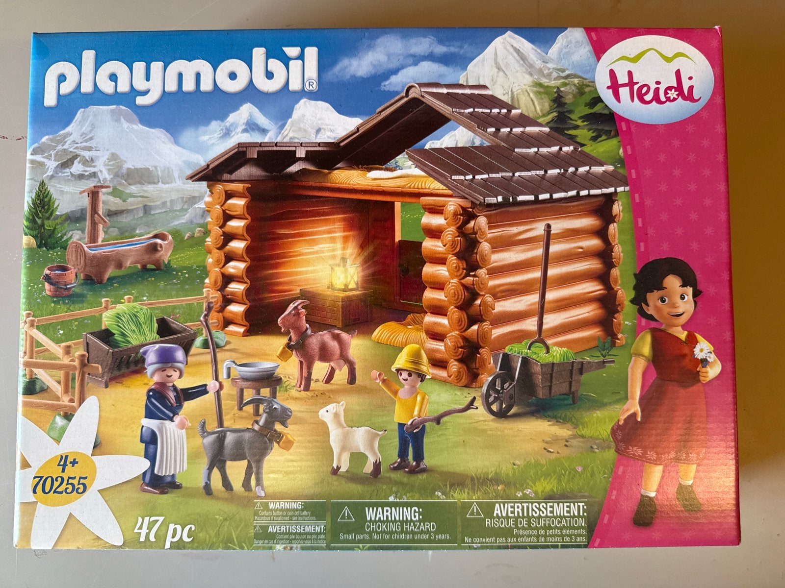 Playmobil Heidi 70255 Nieuwe Schuur met Geiten, Gebouw, Complete set, Nieuw, Ophalen of Verzenden