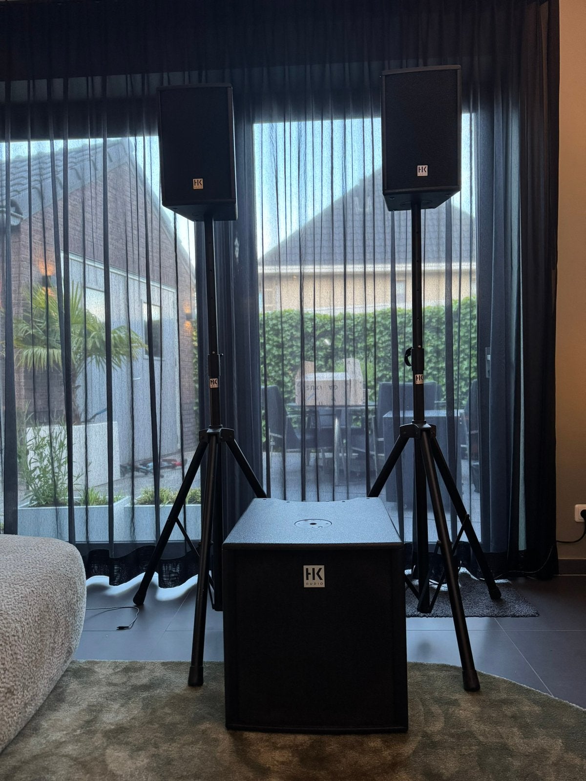 HK Audio LUCAS IMPACT – 1200 Watt RMS actieve PA-set, Ophalen, Zo goed als nieuw, Overige merken