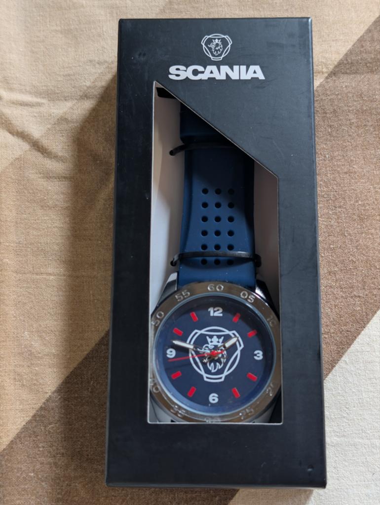 Origineel Scania horloge - Nieuw in doos, Overige merken, Kunststof, Polshorloge, Kunststof