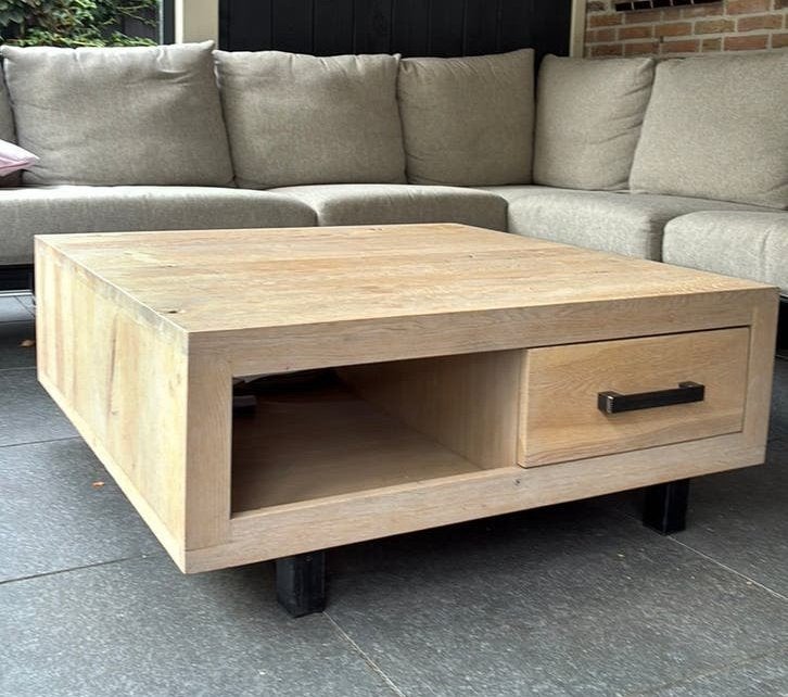 Salontafel 100x100 cm, Ophalen, Gebruikt, 50 tot 100 cm, 50 tot 100 cm