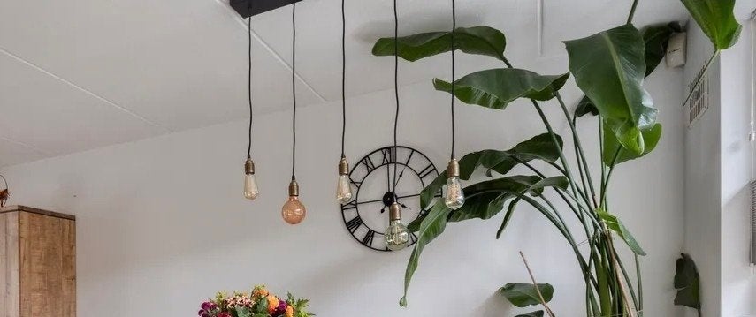 Lamp voor 5 lampen, Ophalen of Verzenden, Zo goed als nieuw