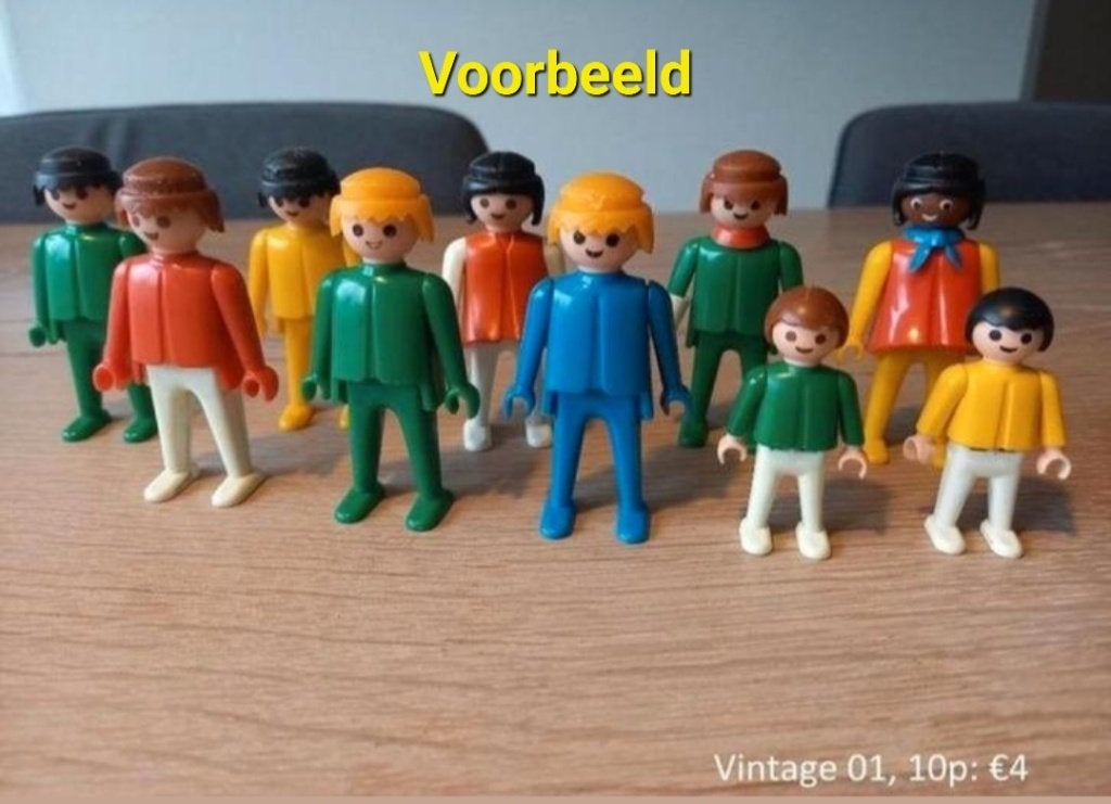 MET POPPETJES: Vintage set, Ophalen of Verzenden