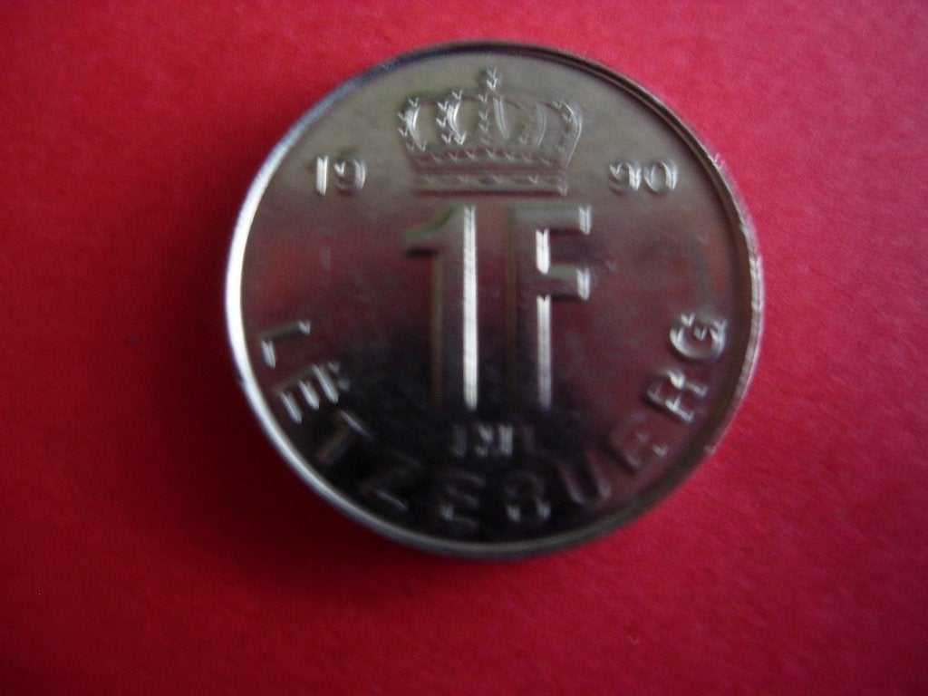 Luxemburg 1 franc 1990, Verzenden, Overige landen, Losse munt