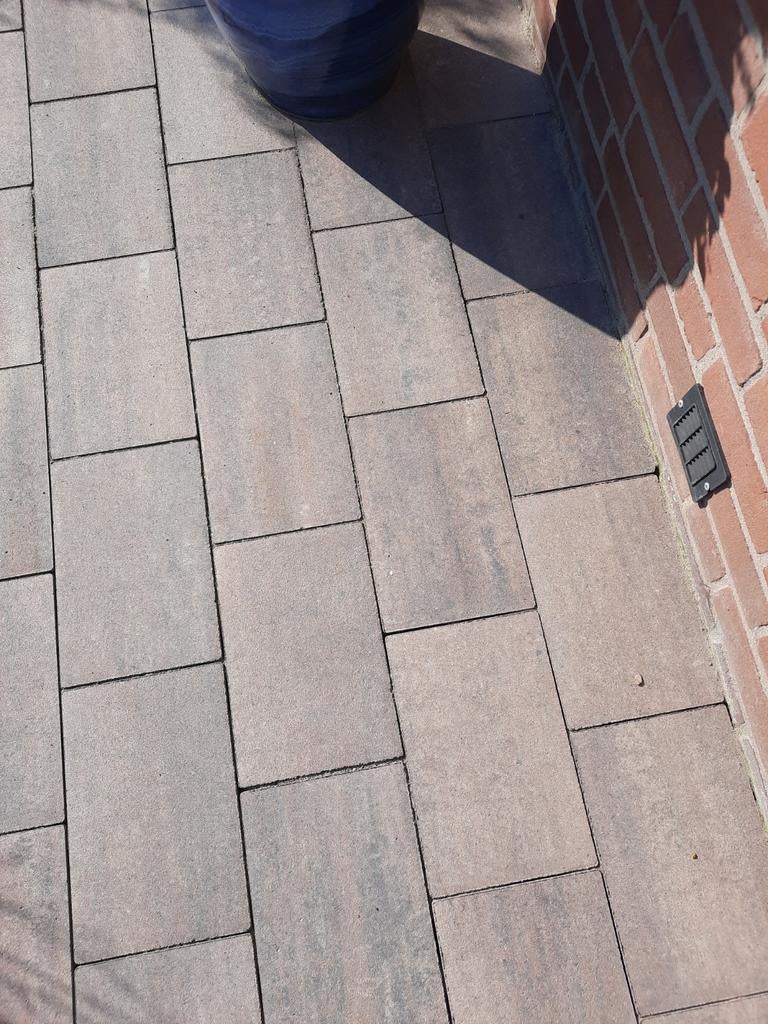 Mooie klinkers 20/30 cm, grijs rood gemêleerd., Tuin en Terras, Tegels en Klinkers, Ophalen, Nieuw, Beton, Klinkers