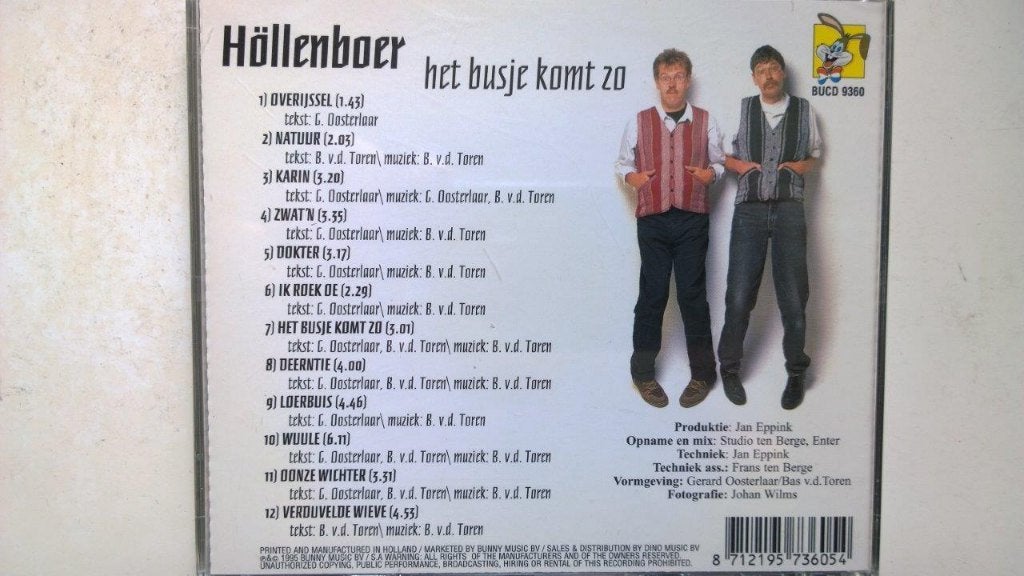Höllenboer - Het Busje Komt Zo, Ophalen of Verzenden, Zo goed als nieuw, Pop, Album