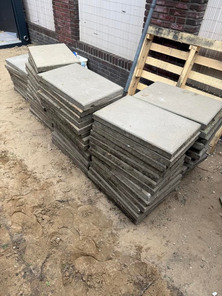 Grindtegels 60x40cm gratis af te halen, Tuin en Terras, Tegels en Klinkers, Ophalen, Zo goed als nieuw, 10 m² of meer, Grind