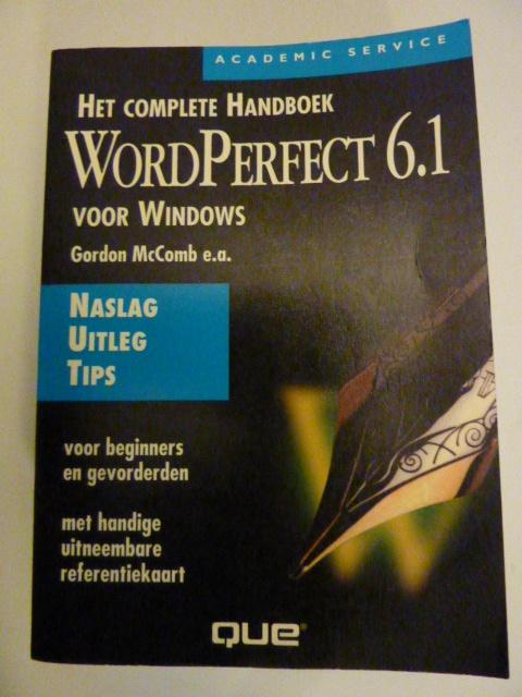 McComb - Het complete handboek Wordperfect 6.1, Verzenden, Zo goed als nieuw