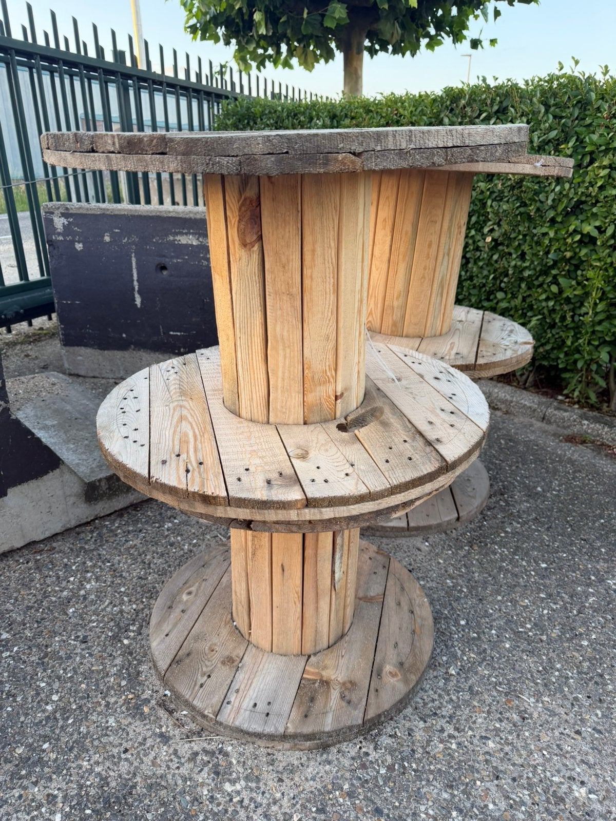 6 x Houten haspels, Ophalen, Zo goed als nieuw, Rechthoekig, Hout