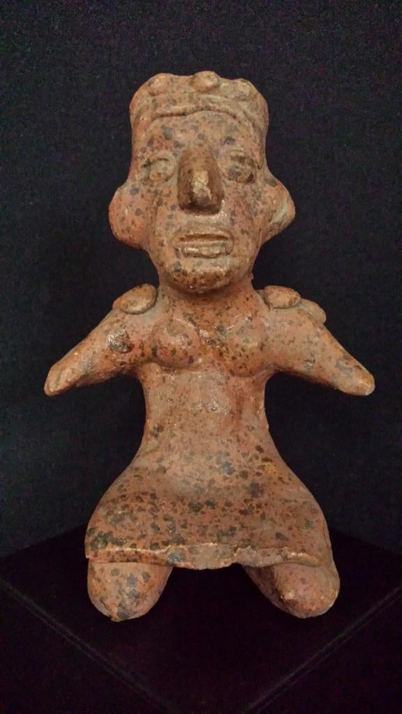 Terracotta BEELDJE Mexico <> Oude AZTEKEN Cultuur <> REPLICA, Verzamelen, Beelden en Beeldjes, Ophalen of Verzenden, Zo goed als nieuw