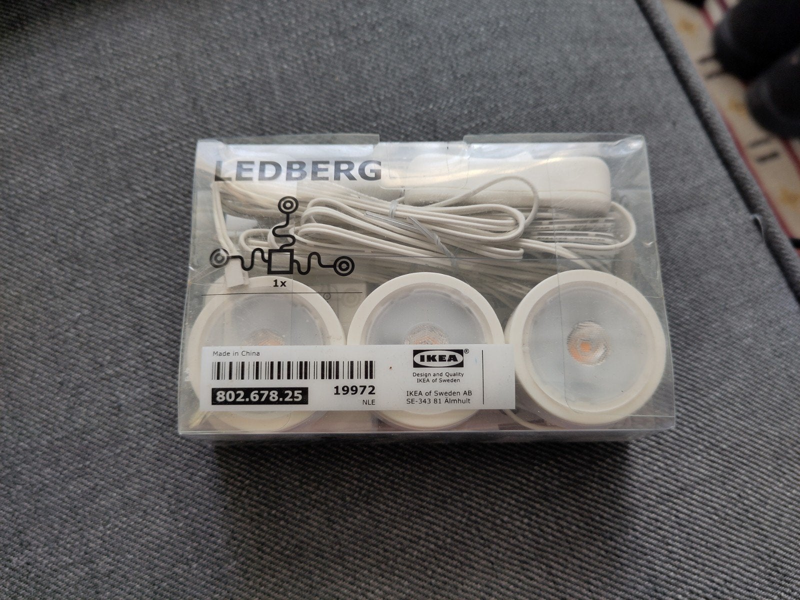 Ledberg spotjes IKEA, Kunststof, Meubelspot, Nieuw, Ophalen of Verzenden