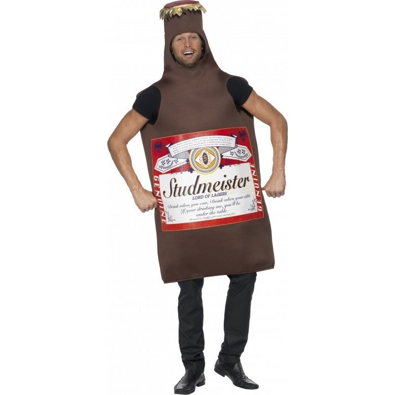 Studmeister Bierfles Man Kostuum, Ophalen, Zo goed als nieuw, Carnaval, Kleding