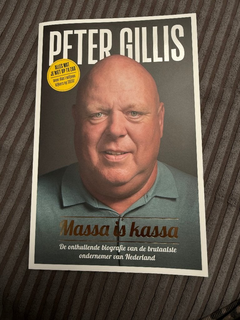 Peter Gillis massa is kassa biografie boek, Boeken, Ophalen of Verzenden, Nieuw