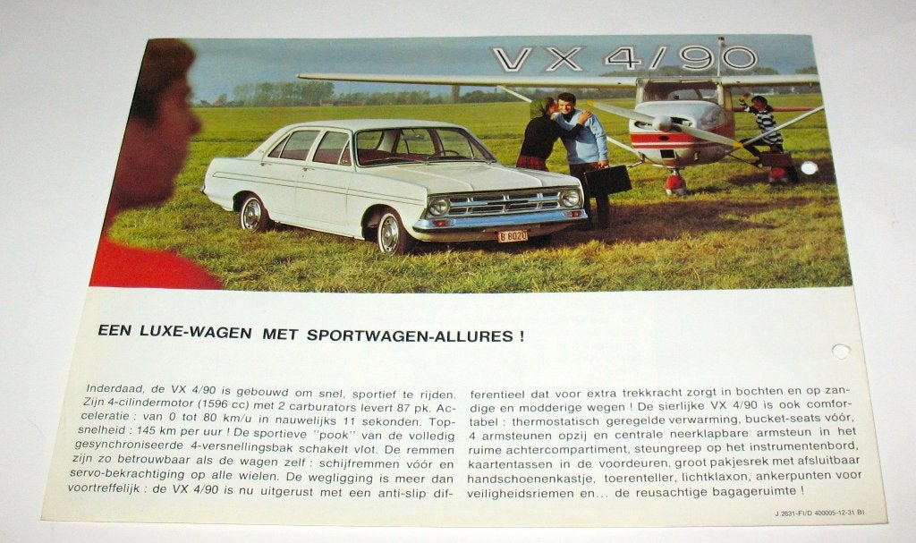 Autofolder GM Vauxhall Victor 101 tweeluik A4, Ophalen of Verzenden, Gelezen, Overige merken