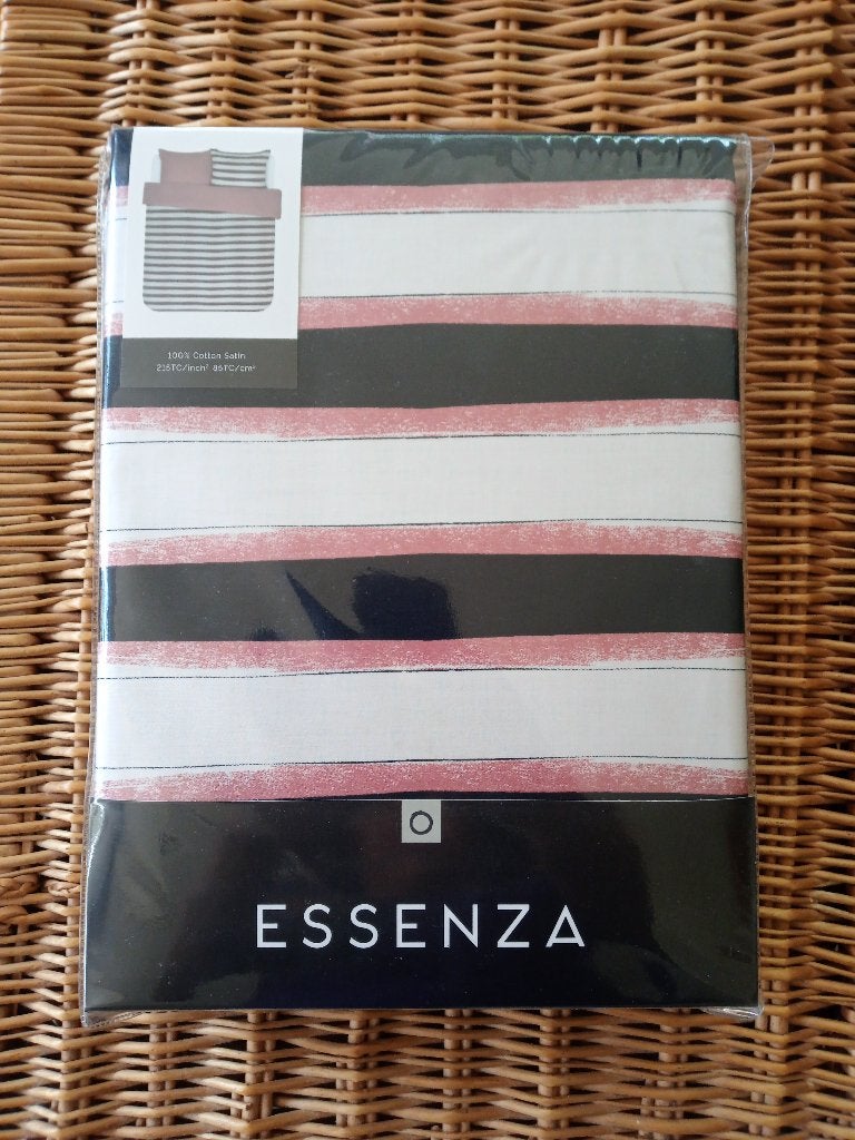 Essenza dekbedovertrek Lyra (Dusty Rose) 200x220, Dekbedovertrek, Katoen, Ophalen of Verzenden, Overige merken
