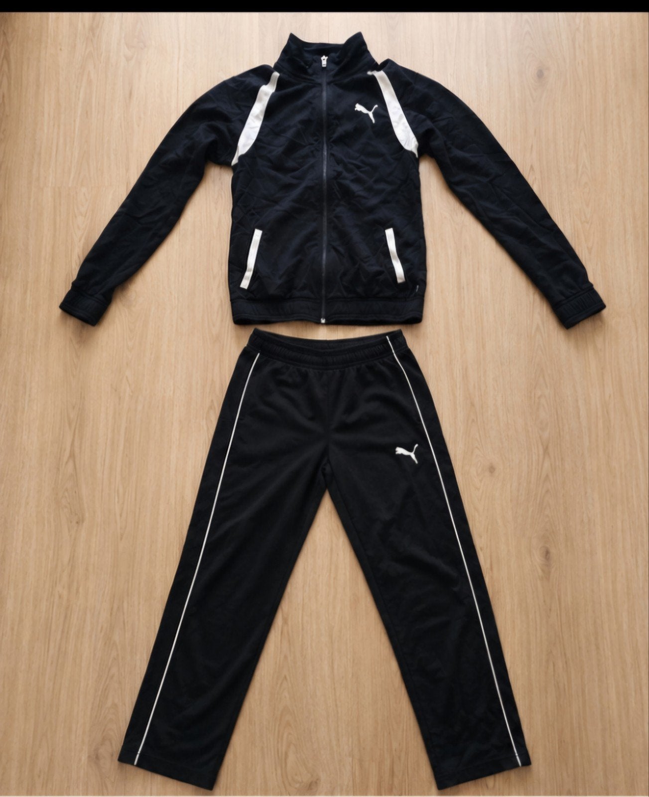 Puma trainingspak zwart wit maat 164, Ophalen of Verzenden