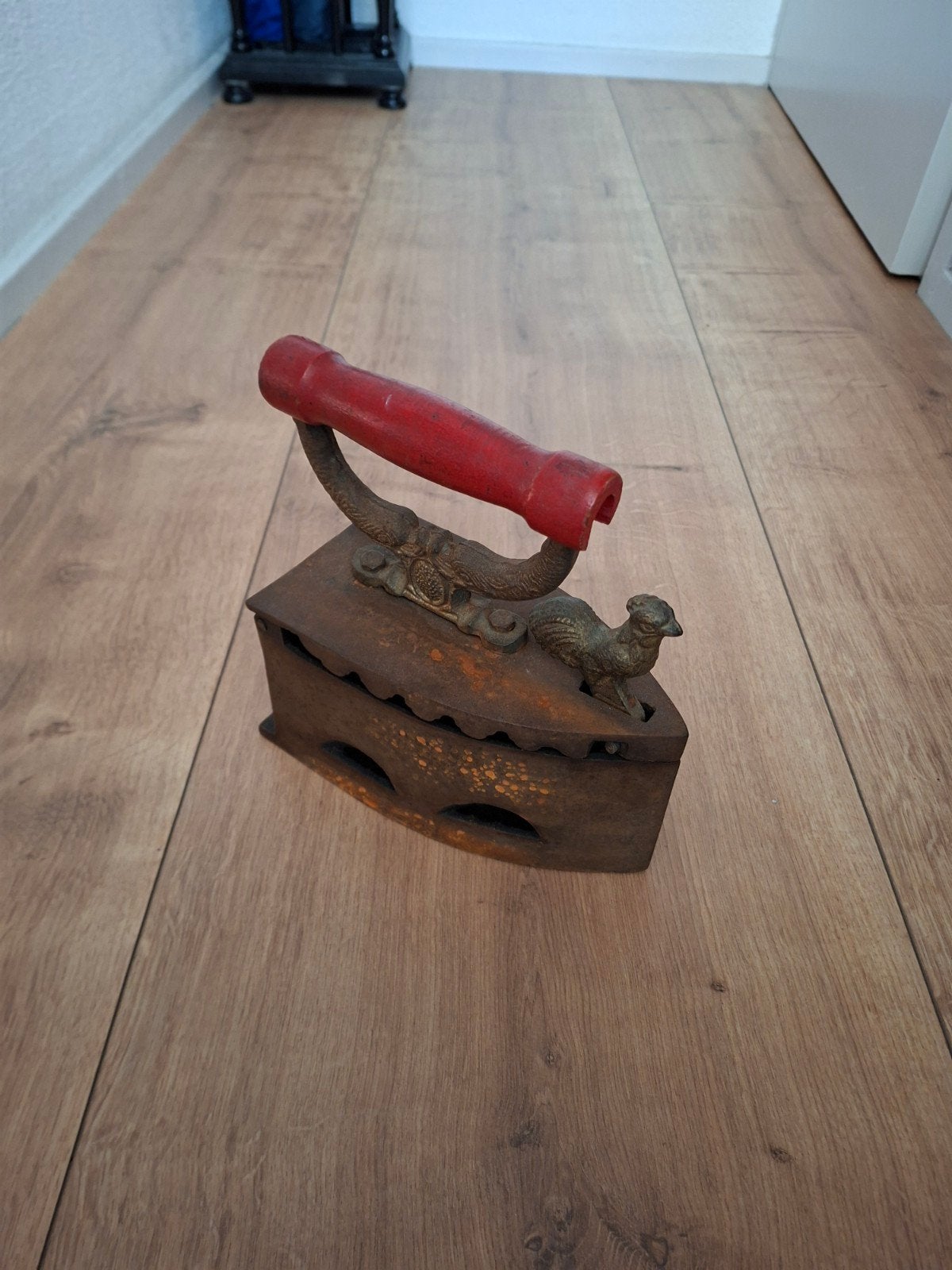 Vintage brocante antieke strijkijzer/ strijkbout, Ophalen of Verzenden