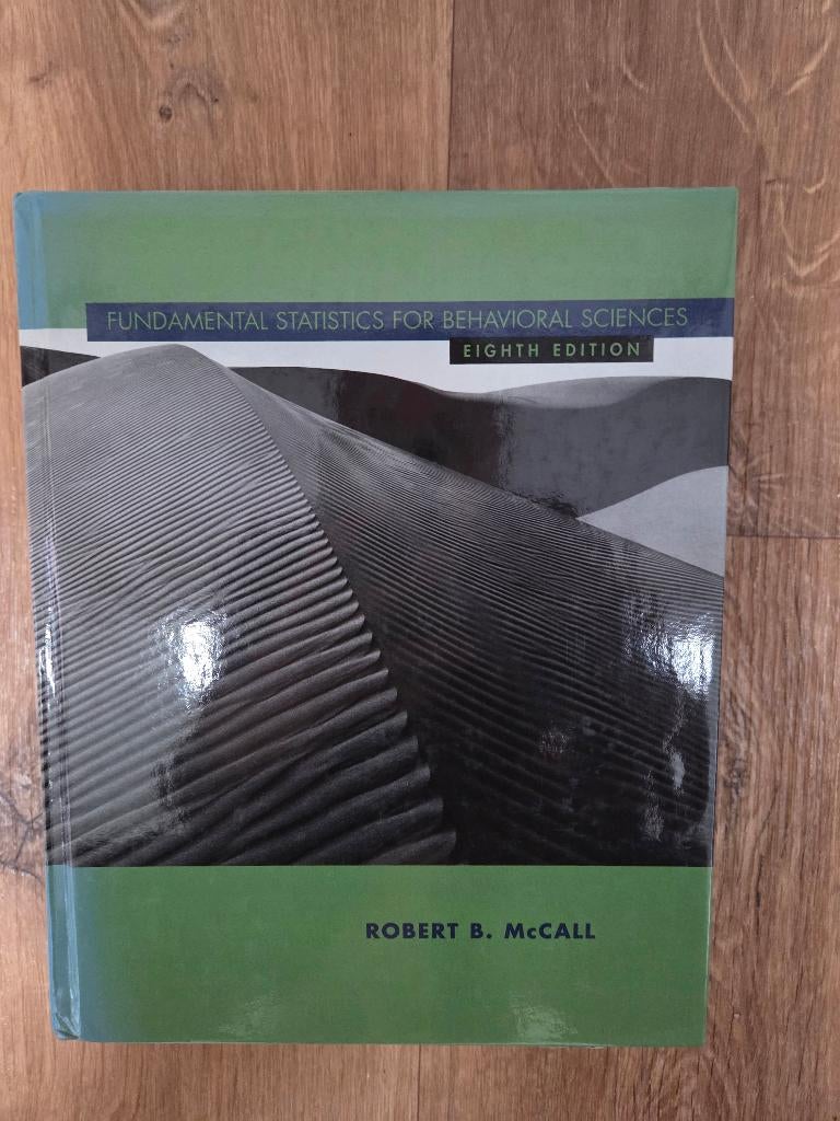 studieboek fundemental statistics for behavioral science, Ophalen of Verzenden, Alpha, Gelezen, WO