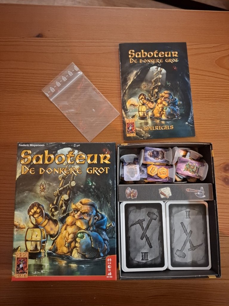 999Games Saboteur De Donkere Grot, Vijf spelers of meer, Ophalen of Verzenden, Zo goed als nieuw, 999 Games