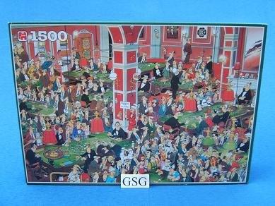 Crazy casino 1500 st nr. 1788-02, Ophalen, 500 t/m 1500 stukjes, Zo goed als nieuw, Legpuzzel