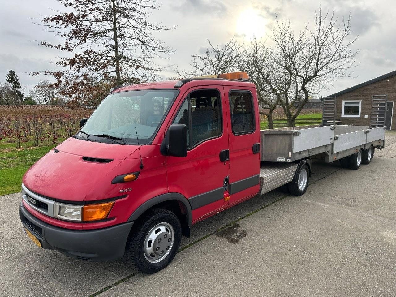 Iveco 40C / BE COMBI 10T WITH VELDHUIZEN P31-5A / CREWCAB 7, Auto's, Gebruikt, Iveco, Bedrijf, Te koop