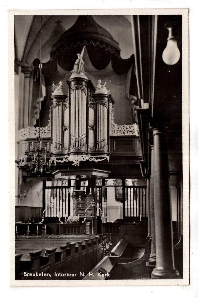 Breukelen   Interieur Kerkorgel NH Kerk, Verzenden, 1940 tot 1960, Ongelopen