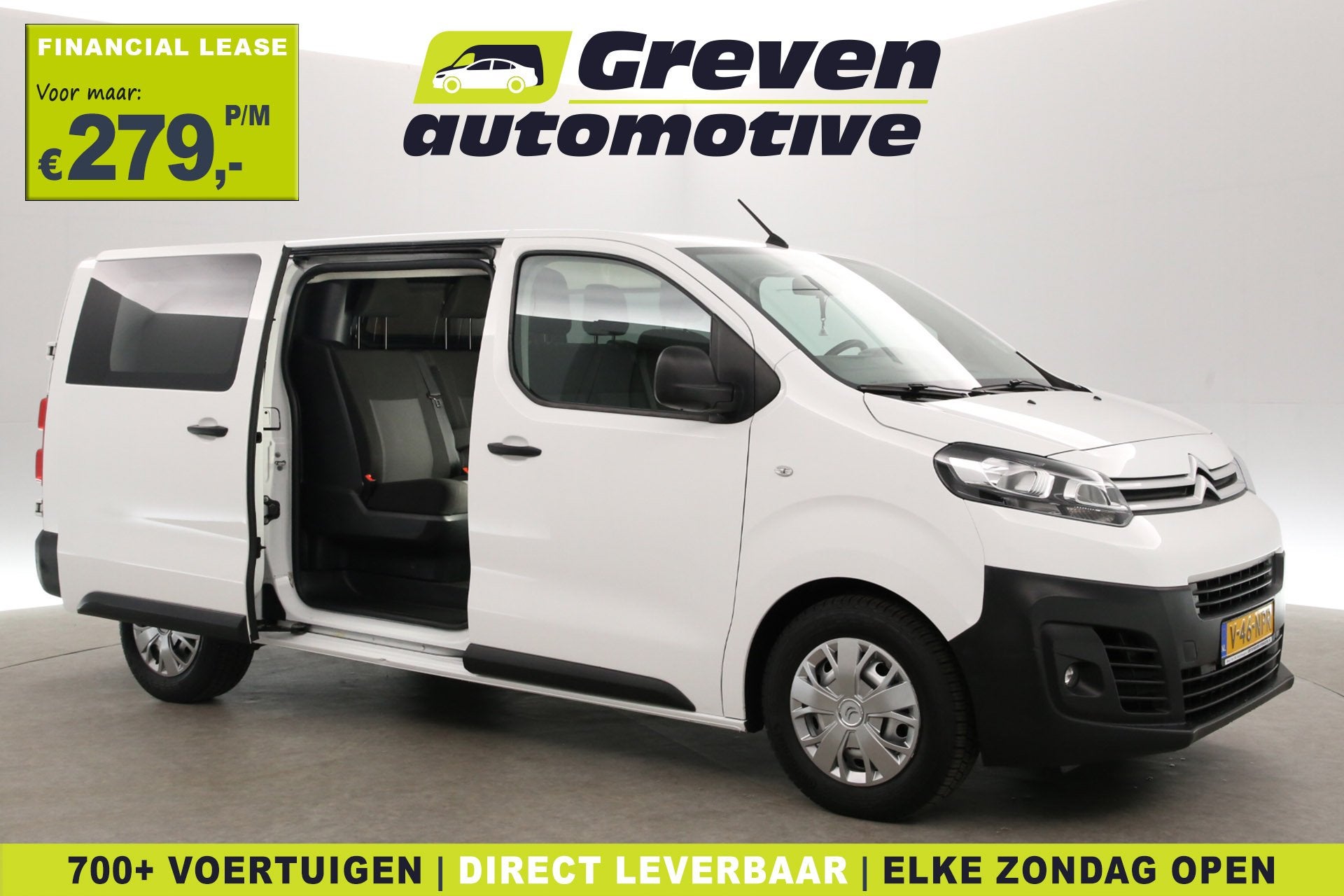 Citroën Jumpy 2.0 BlueHDI 145PK L3H1 | DC | 6 Zits | Airco, Auto's, Voorwielaandrijving, 145 pk, Stof, Gebruikt