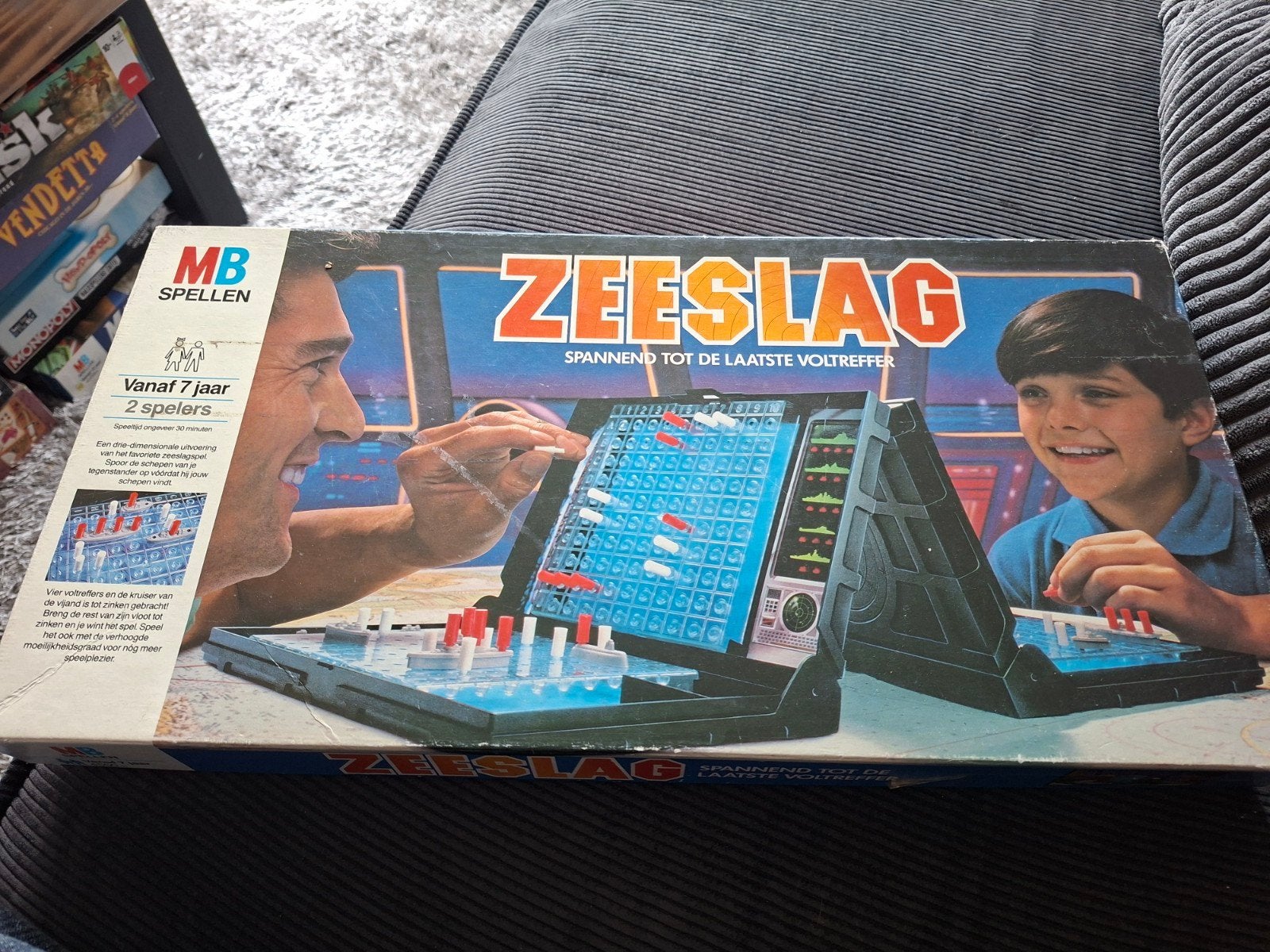 Zeeslag MB Spellen - Klassiek bordspel netjes en compleet, Een of twee spelers, Ophalen of Verzenden, Gebruikt, MB Spellen
