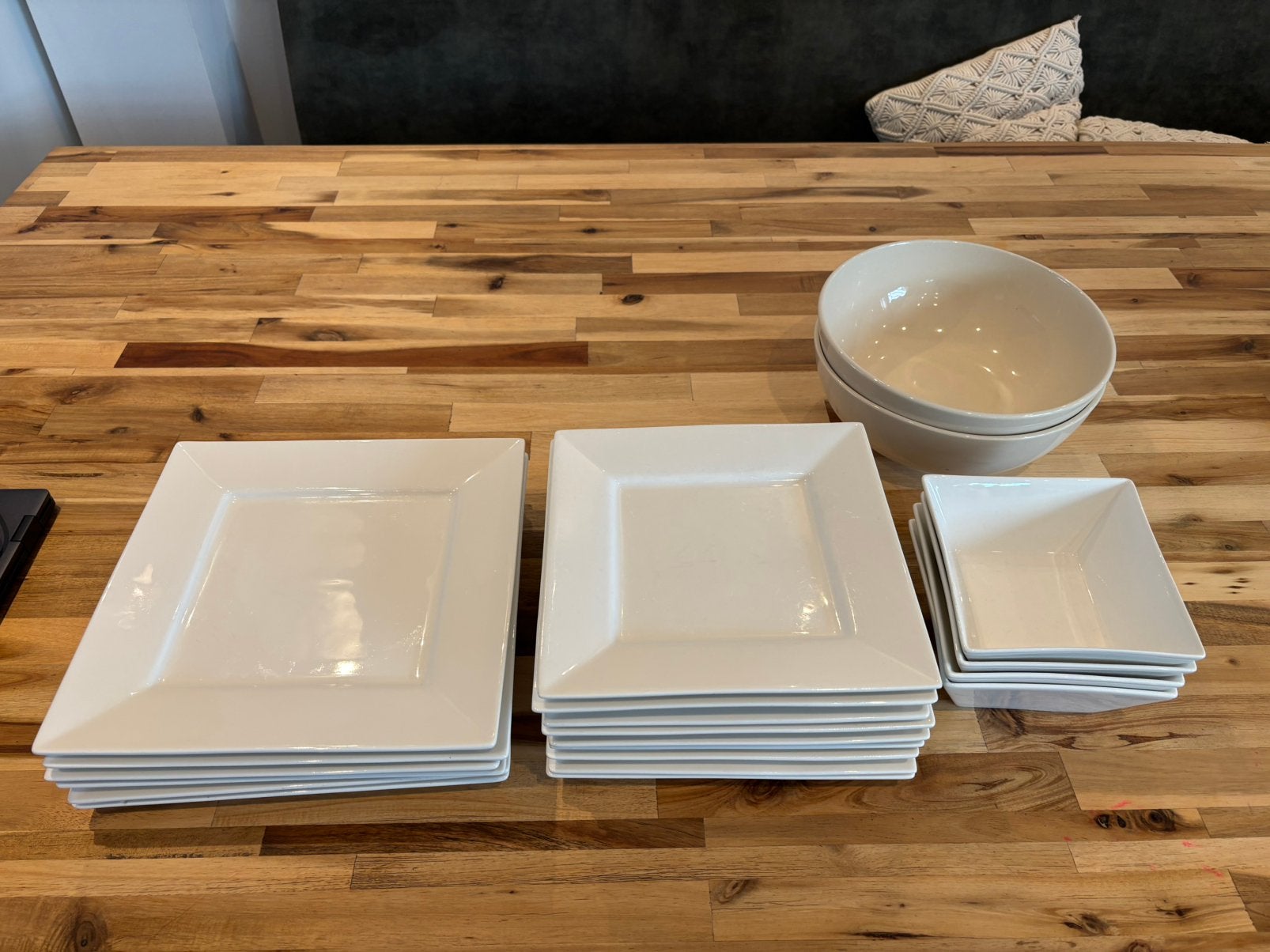 Borden lunchborden saladekommen, Ophalen, Gebruikt, Bord(en), Overige stijlen