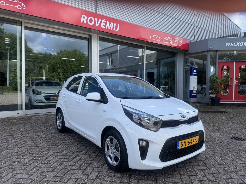 Kia Picanto 1.0 CVVT EconomyPlusLine Dealer onderhouden, Blu, Auto's, Kia, Bedrijf, Te koop, Picanto, ABS, Airbags, Airconditioning