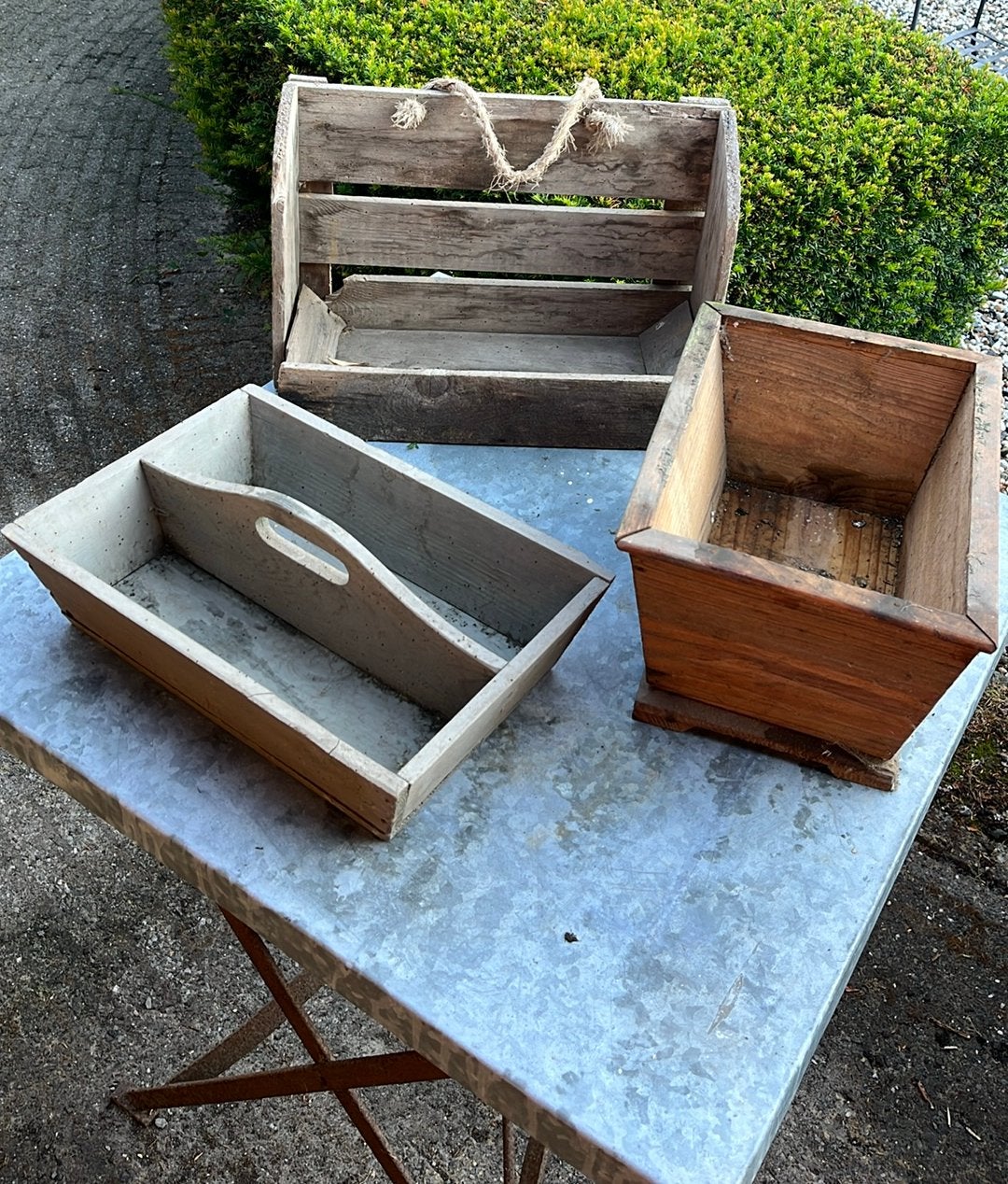 Houten bakken, Ophalen, Gebruikt, Rechthoekig, Hout