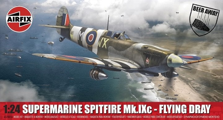 D-662,AIRFIX 1-24,NO,A17001A,Supermarine Spitfire Mk.IXc - F, Ophalen of Verzenden, Nieuw, Groter dan 1:72, Overige merken