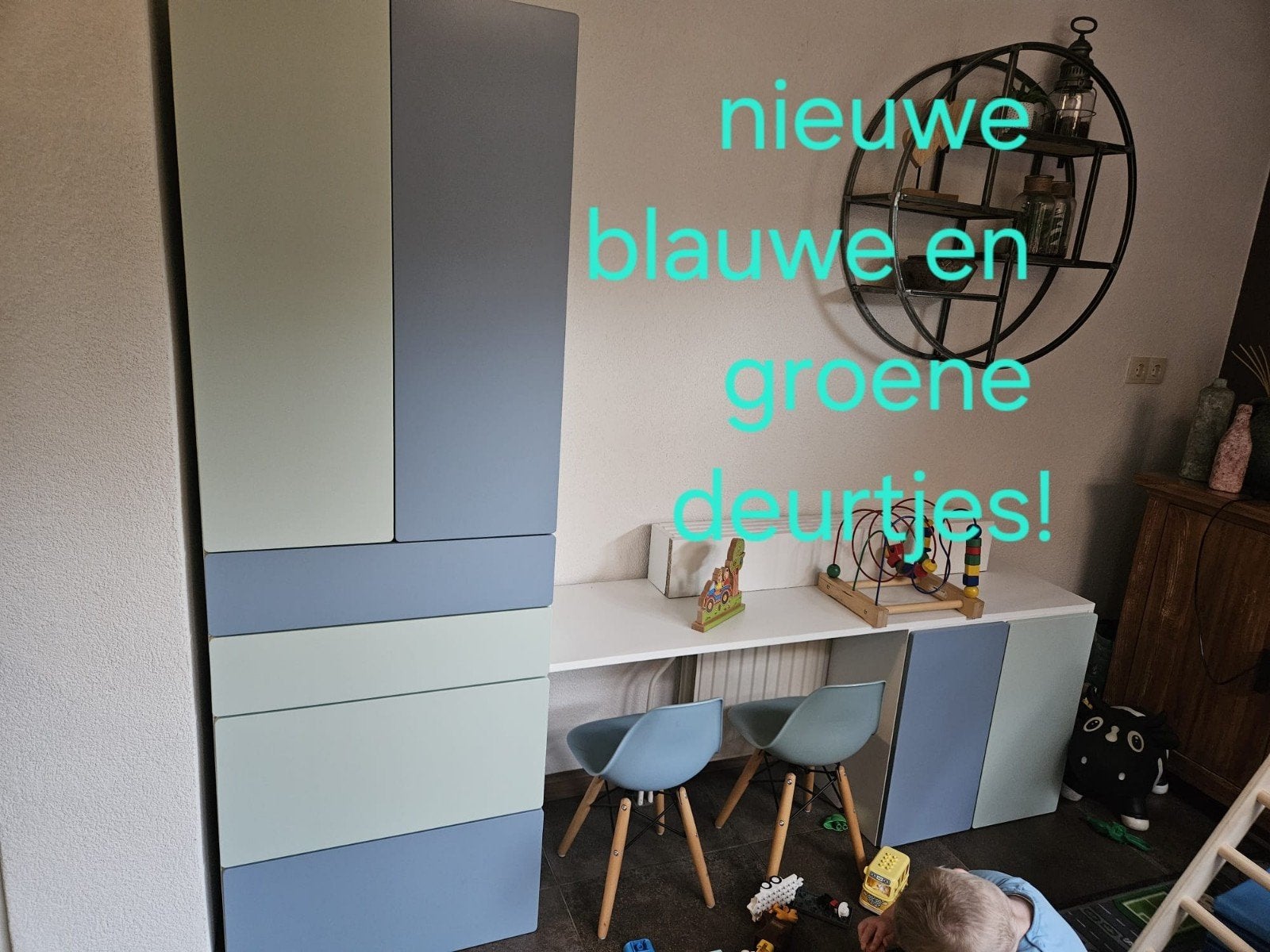 IKEA deurtjes, blauw en groen, 60 en 90 cm hoog, Ophalen of Verzenden, Nieuw