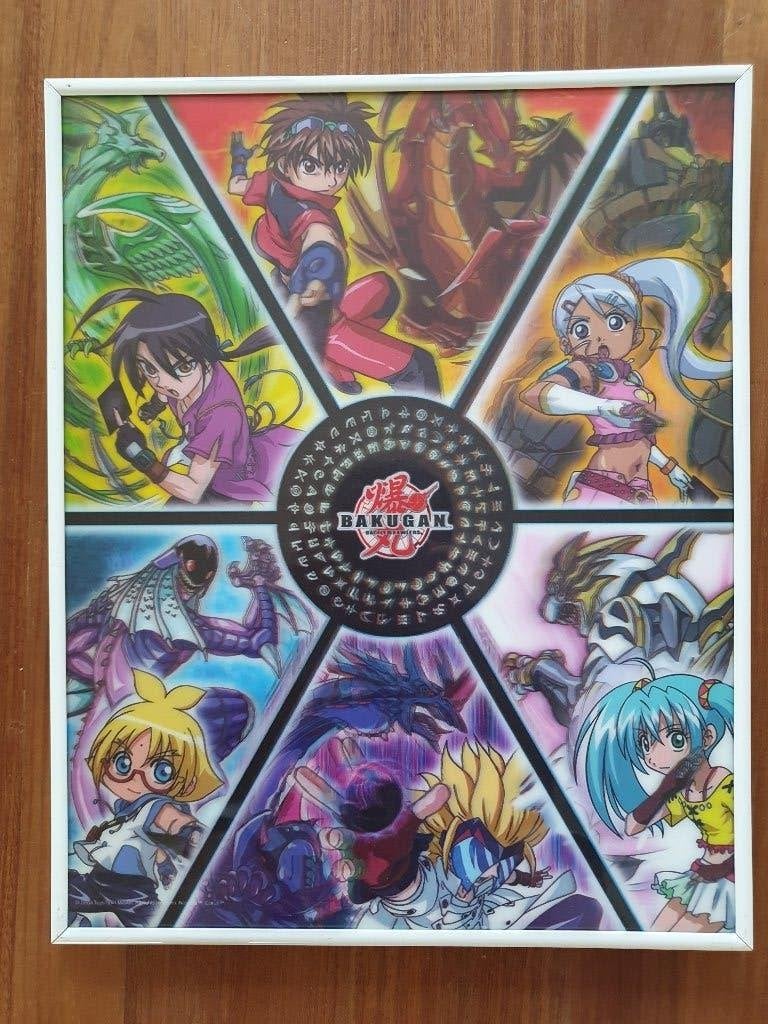 Dan Kuso, Shun Kazami, Marucho Marukura met Bakugan-logo, Ophalen of Verzenden