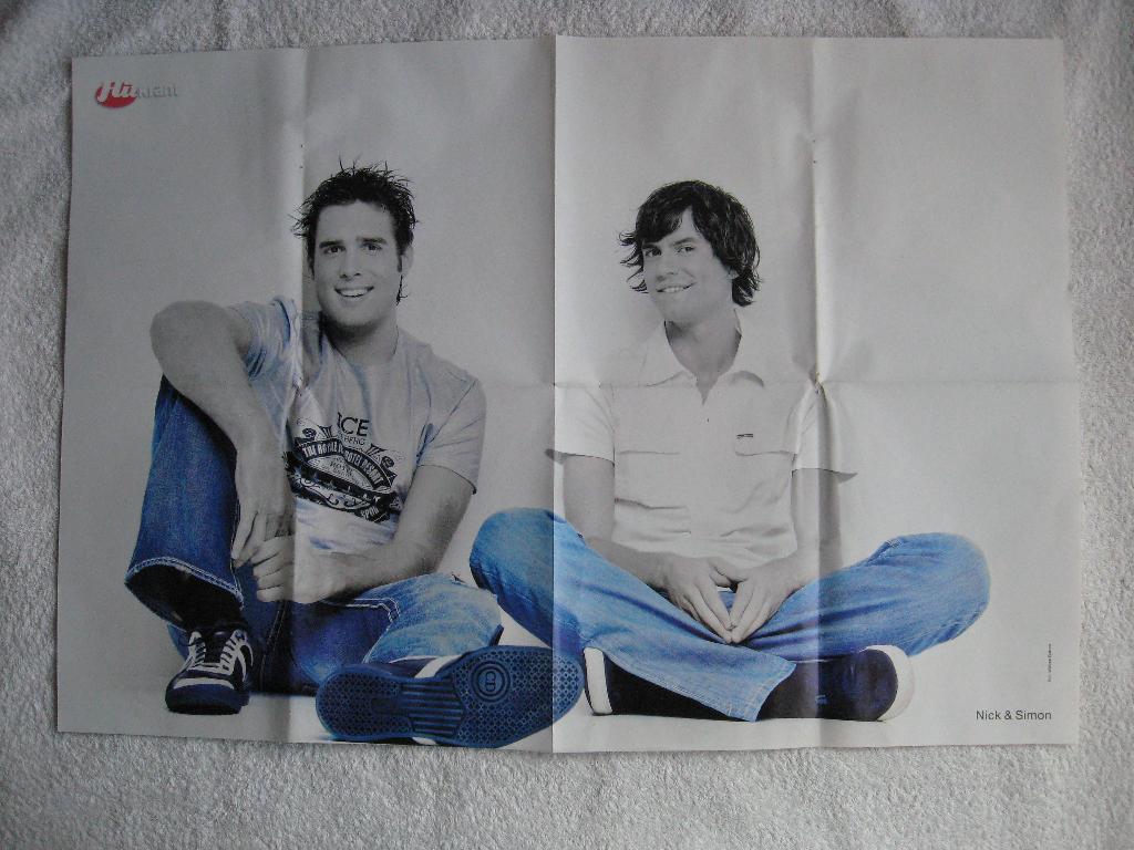 6 posters Nick & Simon + artikelen Hitkranten (2003 - 2009?), Verzamelen, Ophalen of Verzenden, Poster, Artwork of Schilderij