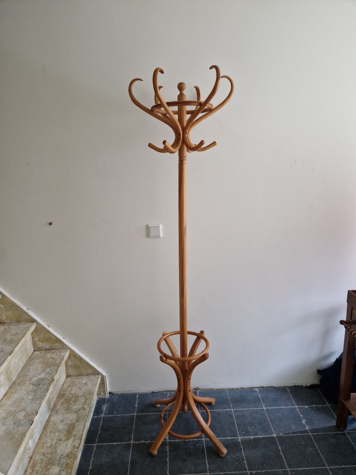 Houten staande kapstok, Ophalen, Gebruikt, Staande kapstok, 150 tot 200 cm