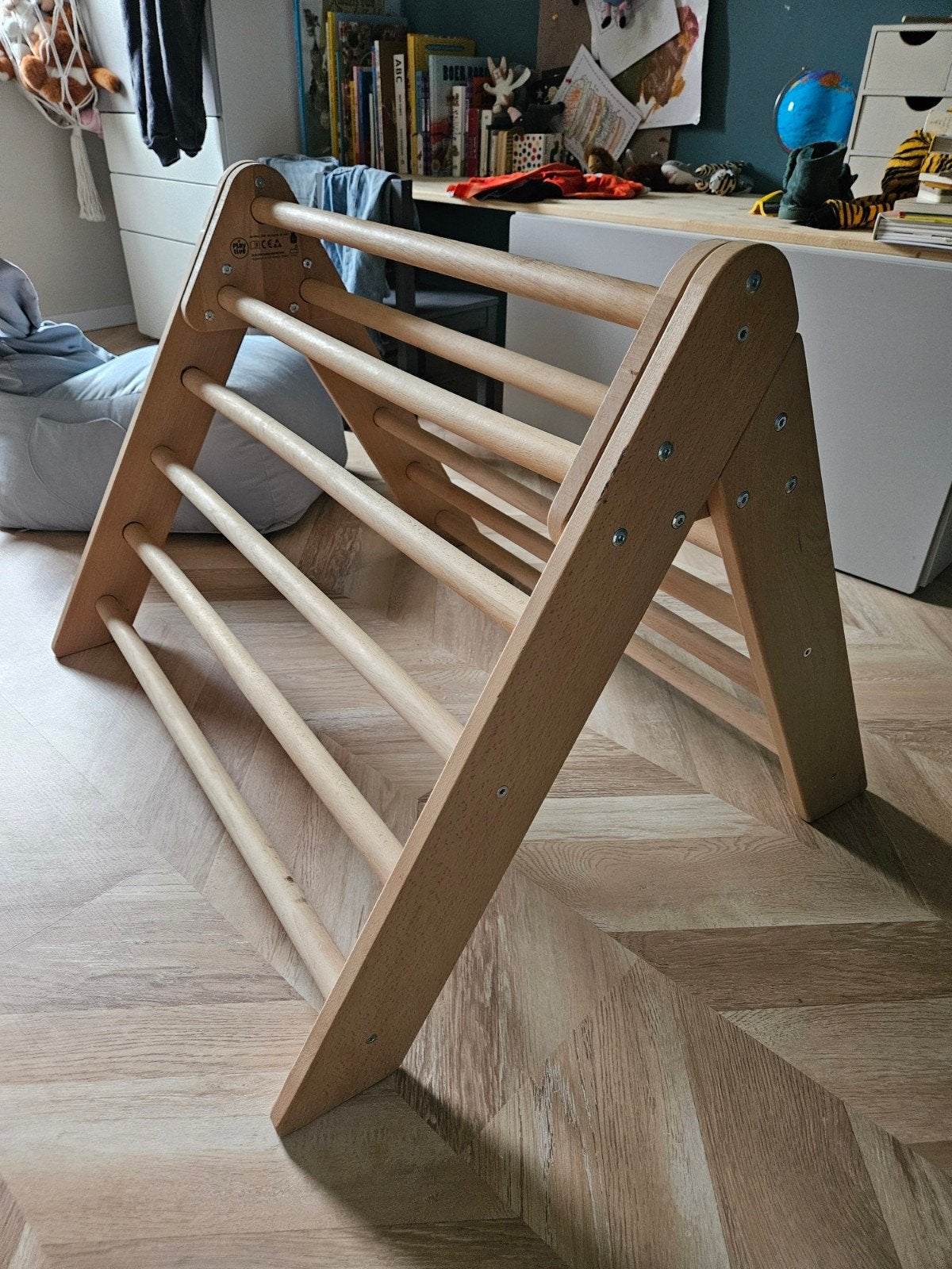 Houten Klimrek voor Kinderen, Ophalen, Zo goed als nieuw, Klimwand