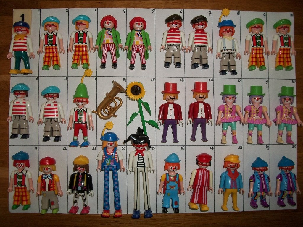 Clown, pipo, pipo's, circus, onderdelen, Ophalen of Verzenden, Nieuw, Complete set, Figuren