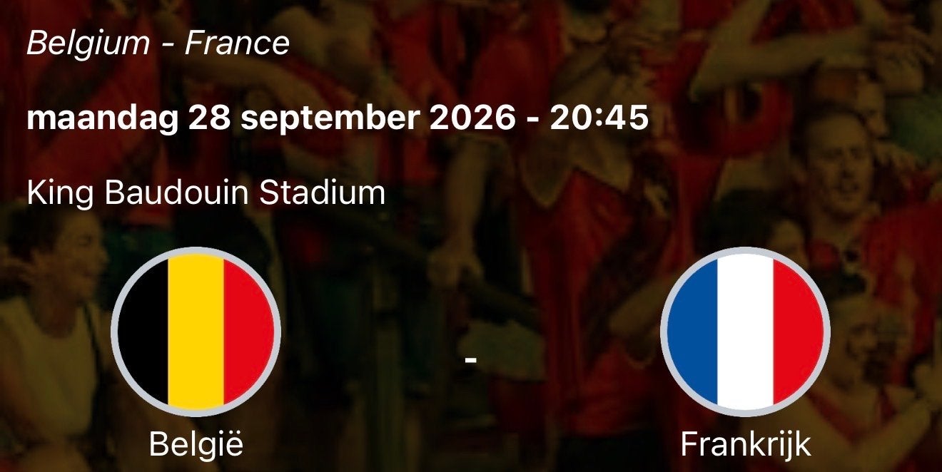 België-Frankrijk ticket