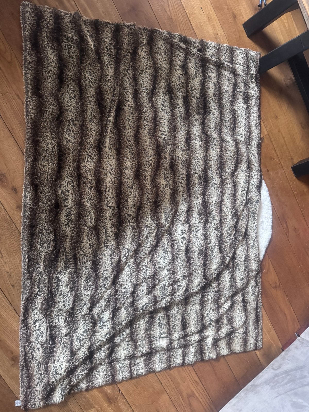 Rivièra Maison Woondeken - Bruin/Beige Faux Fur Plaid, Ophalen of Verzenden, Zo goed als nieuw