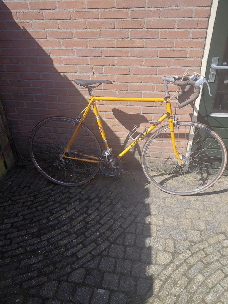 Peugeot racefiets, Fietsen en Brommers, Ophalen, Jaren '60 of nieuwer, Velgrem, 55 tot 59 cm