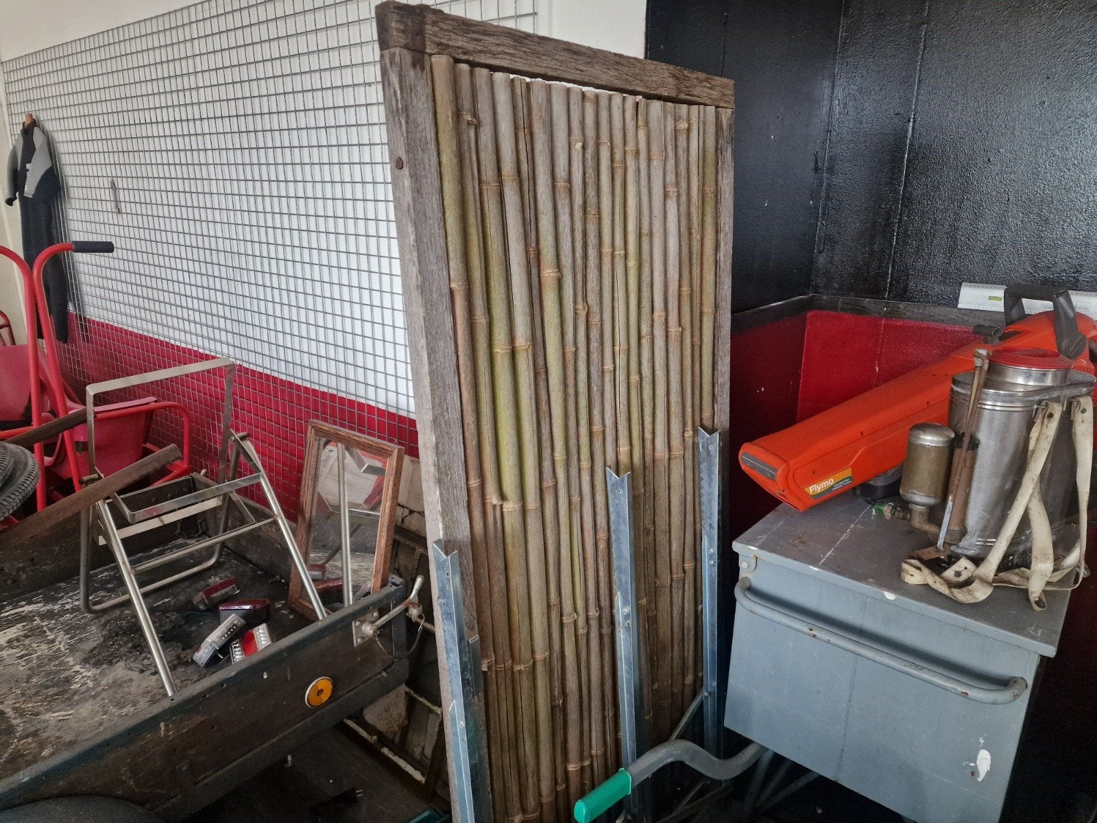 Bamboe met 2 ijzerdraden als tuindeur of los, Tuin en Terras, Minder dan 3 meter, Ophalen of Verzenden, Nb, Nb