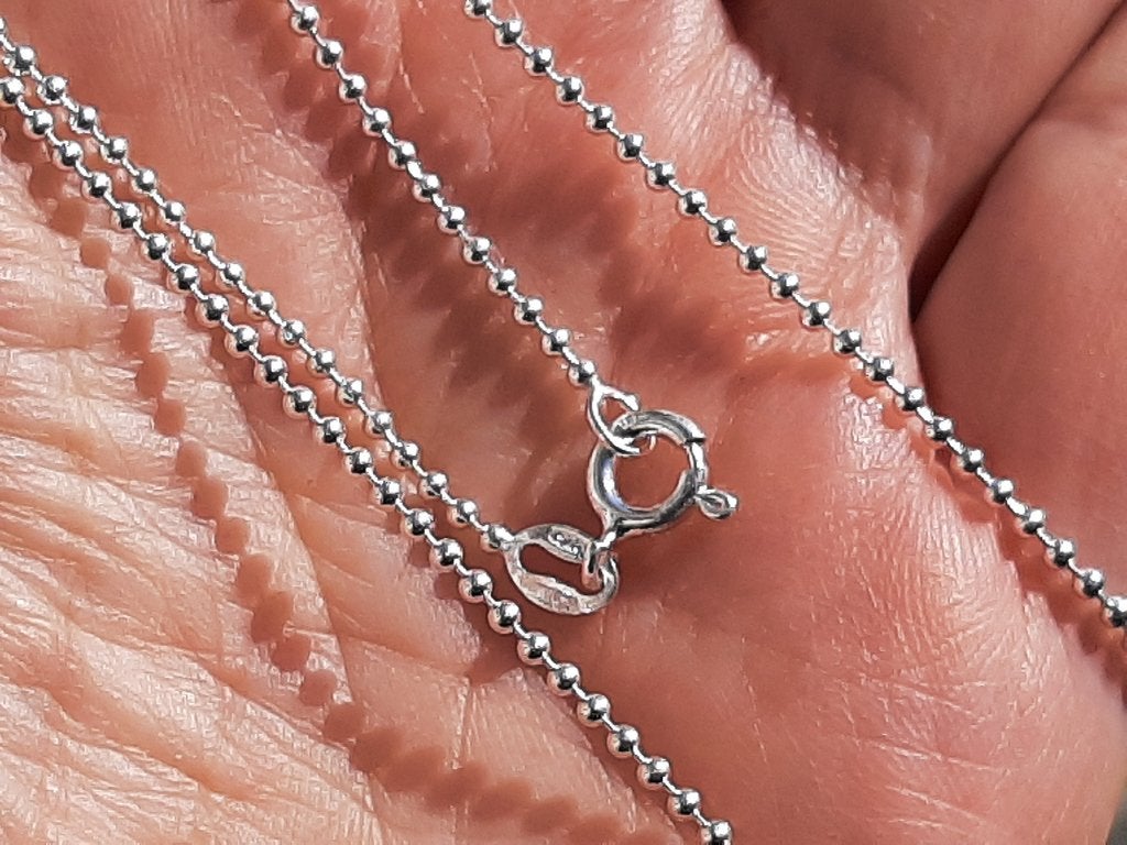 Vanoli 925 zilver ball chain kogel ketting 50 tot 100 1,5m, Daiva1973@hotmail.com, Vanoli, Amsterdam, Nieuw