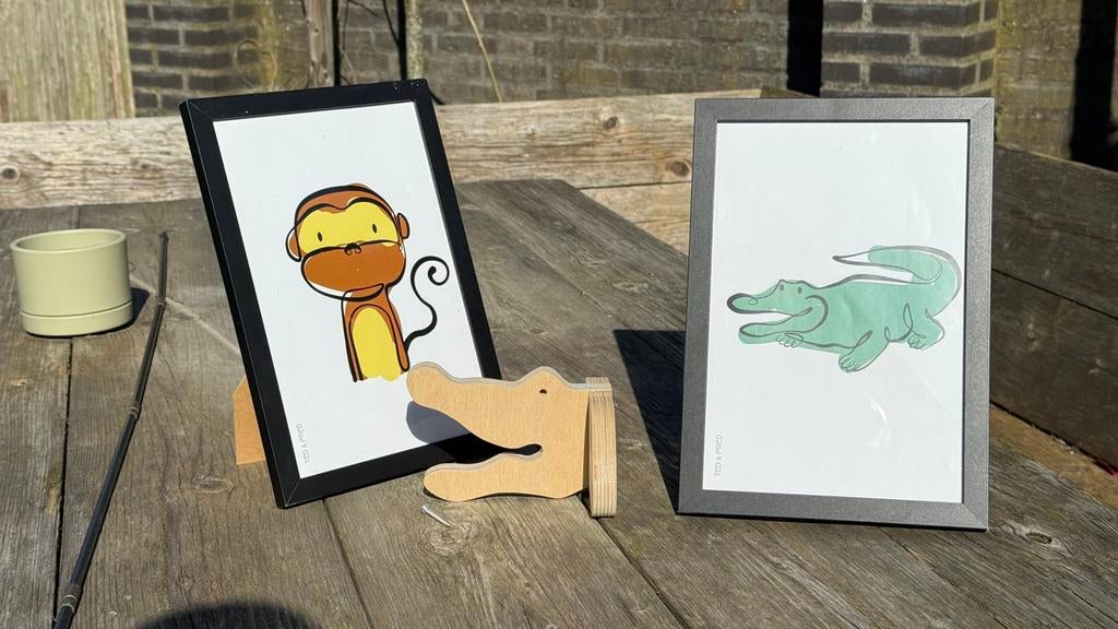 Ted en Fred, Audio, Tv en Foto, Fotografie | Digitale fotolijsten, Ophalen, Zo goed als nieuw