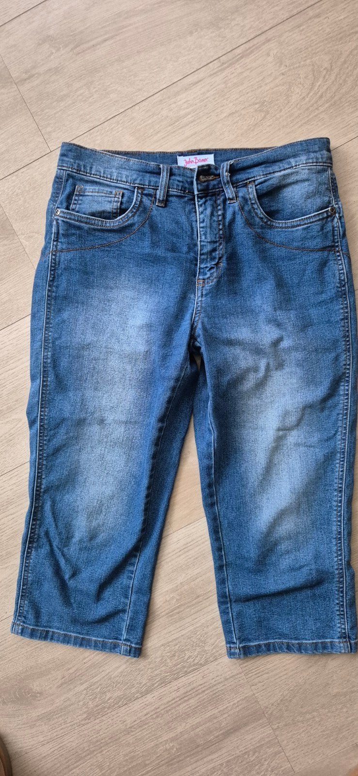 Capri jeans, John Baner, mt 38, Blauw, John Baner, Ophalen of Verzenden, Zo goed als nieuw