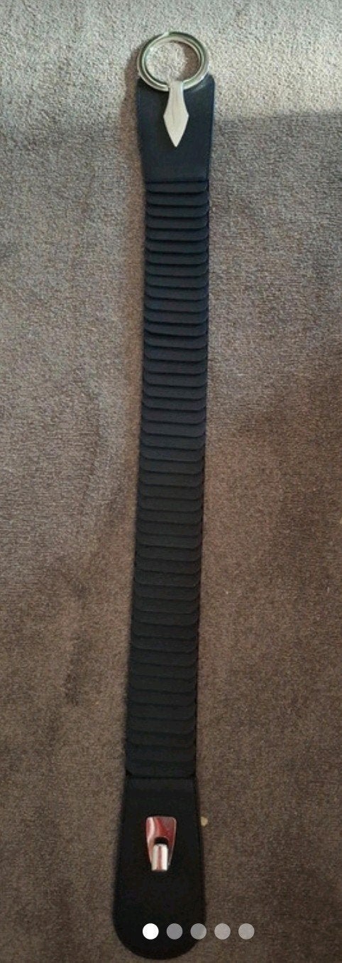 Gust&Guto Zwarte Elastische Riem - Nieuw, 3 tot 5 cm, Minder dan 80 cm, Nieuw, Tailleriem