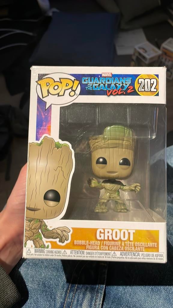 Funko Pop! Marvel #202 Groot (Guardians of the Galaxy) - €10, Ophalen of Verzenden, Gebruikt