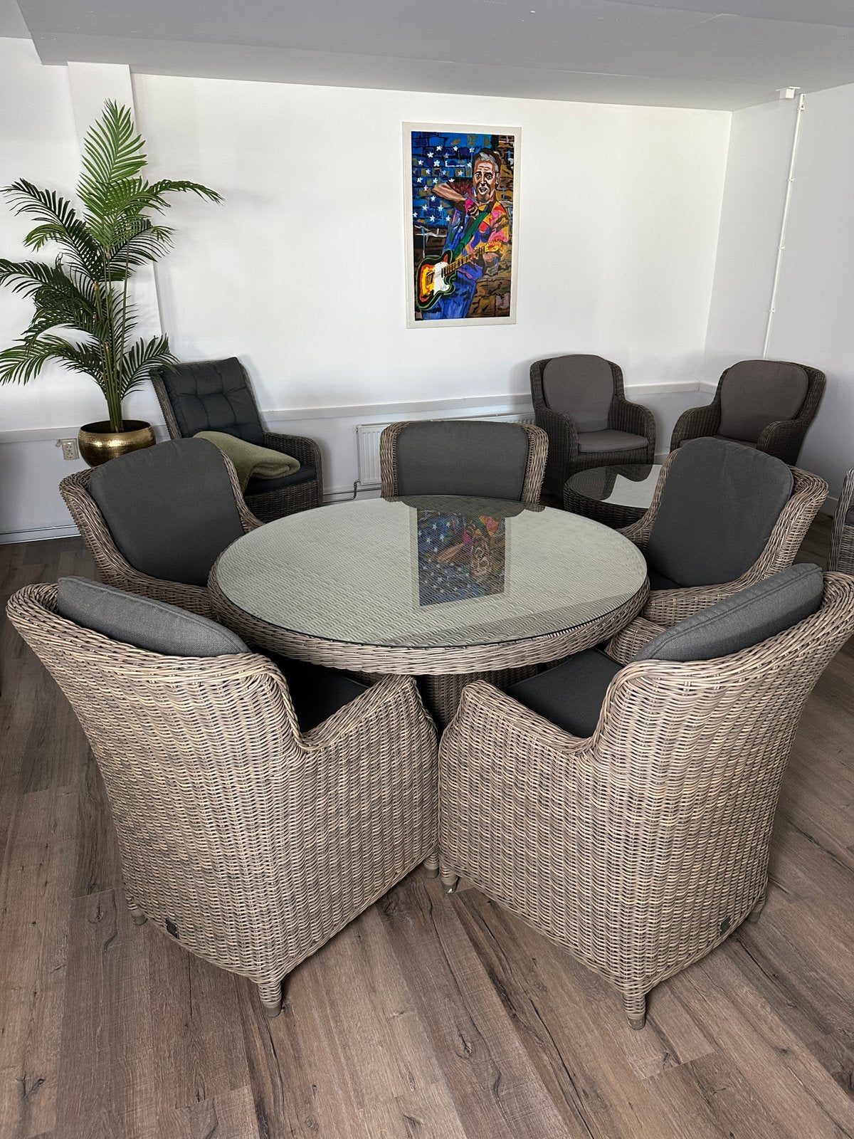 4 Seasons Outdoor (4SO) Tuinset – 5 Stoelen – Ø130 cm, Gebruikt, Verzenden, ., .