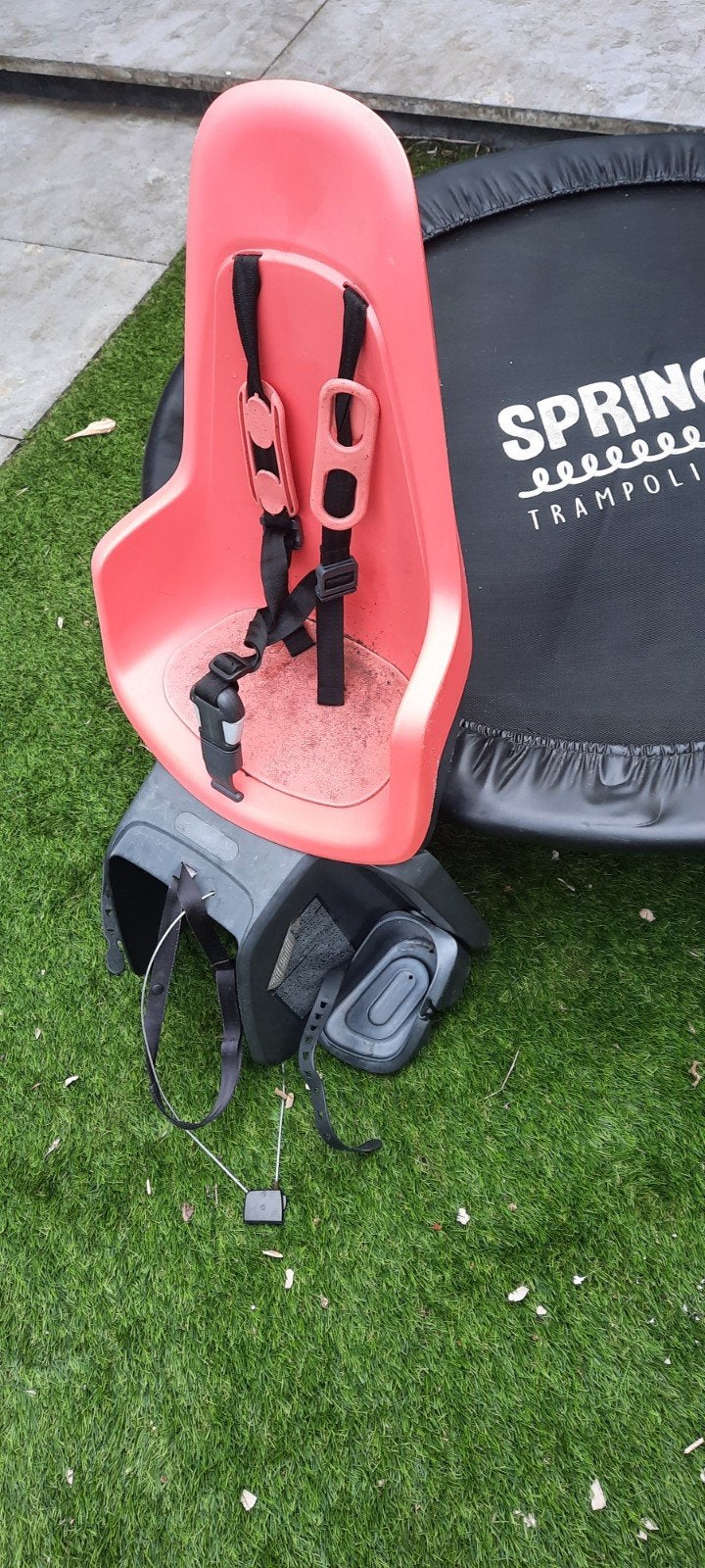 Roze bobike fiets zitje voor achterop, Ophalen