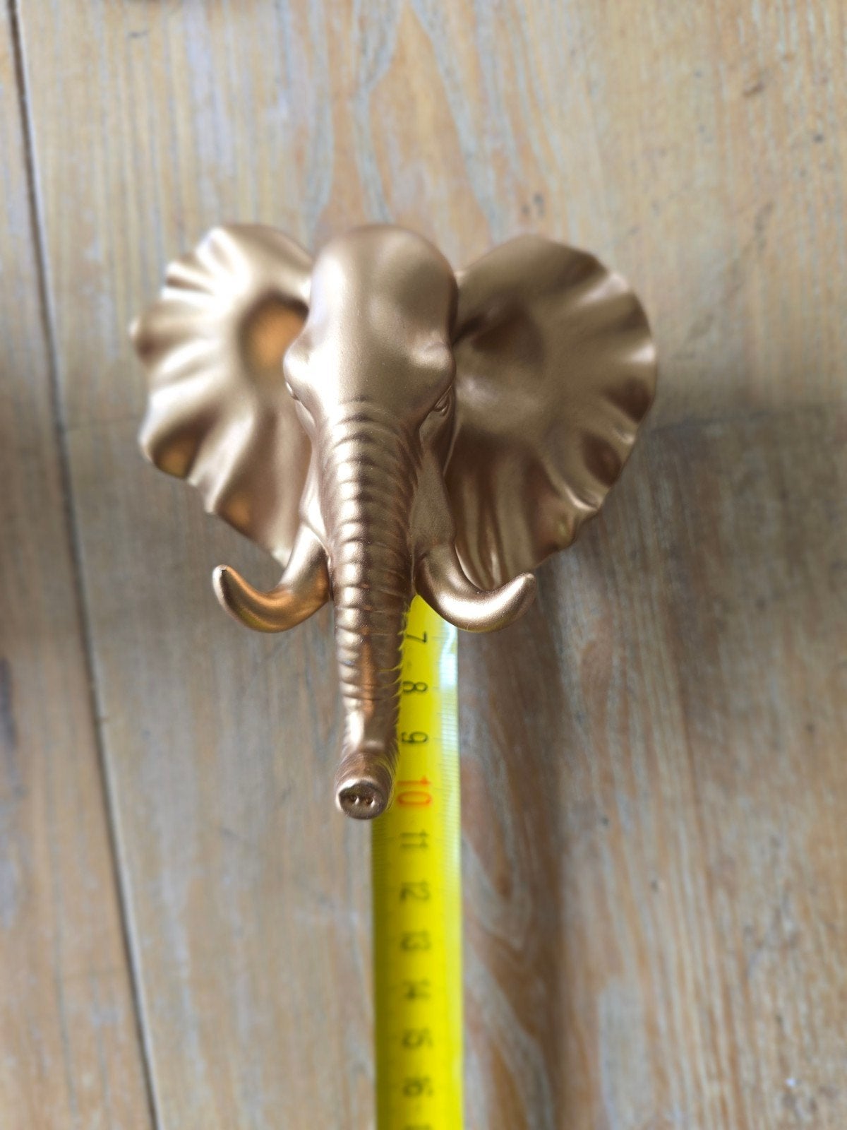 Set van 6 gouden olifant kapstokhaken, 10 cm lang, Huis en Inrichting, Woonaccessoires | Kapstokken, Ophalen of Verzenden