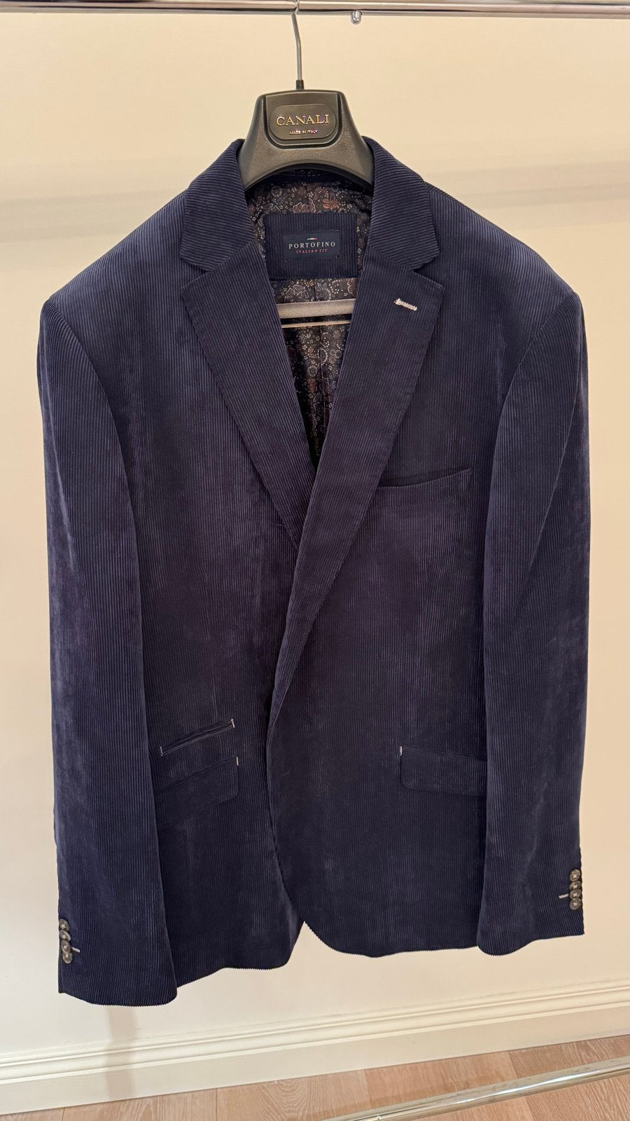 Portofino Corduroy Colbert - Maat 60 (XL), Kleding | Heren, Ophalen of Verzenden, Zo goed als nieuw, Maat 56/58 (XL), Blauw